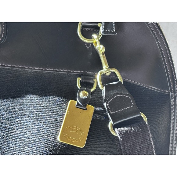 Dooney & Bourke Large Cabriolet Weekender Zip Leather Canvas Travel Duffel Bag - Picture 12 of 16